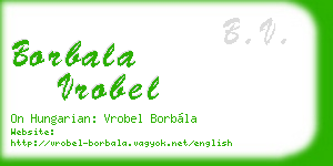 borbala vrobel business card